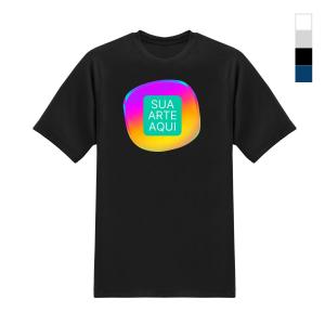 Camiseta Personalizada Algodão Premium Masculino Algodão Fio 30.1 P, M, G, GG, EGG Digital DTG  Frente e Verso 